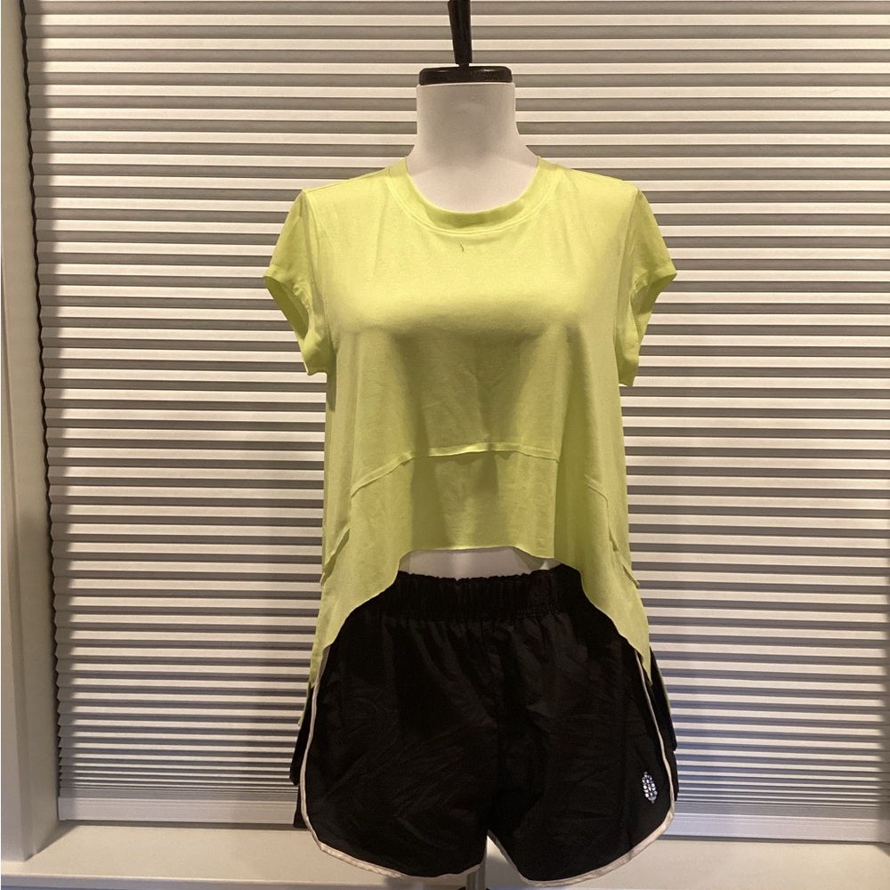 FP Movement tempo, tank top, Neon Yellow Short Sleeve Tee